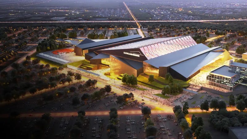 Cleveland Browns Brook Park stadium rendering.