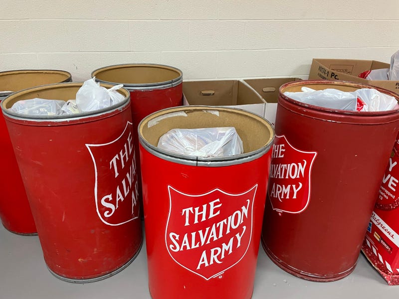 Salvation Army red barrels