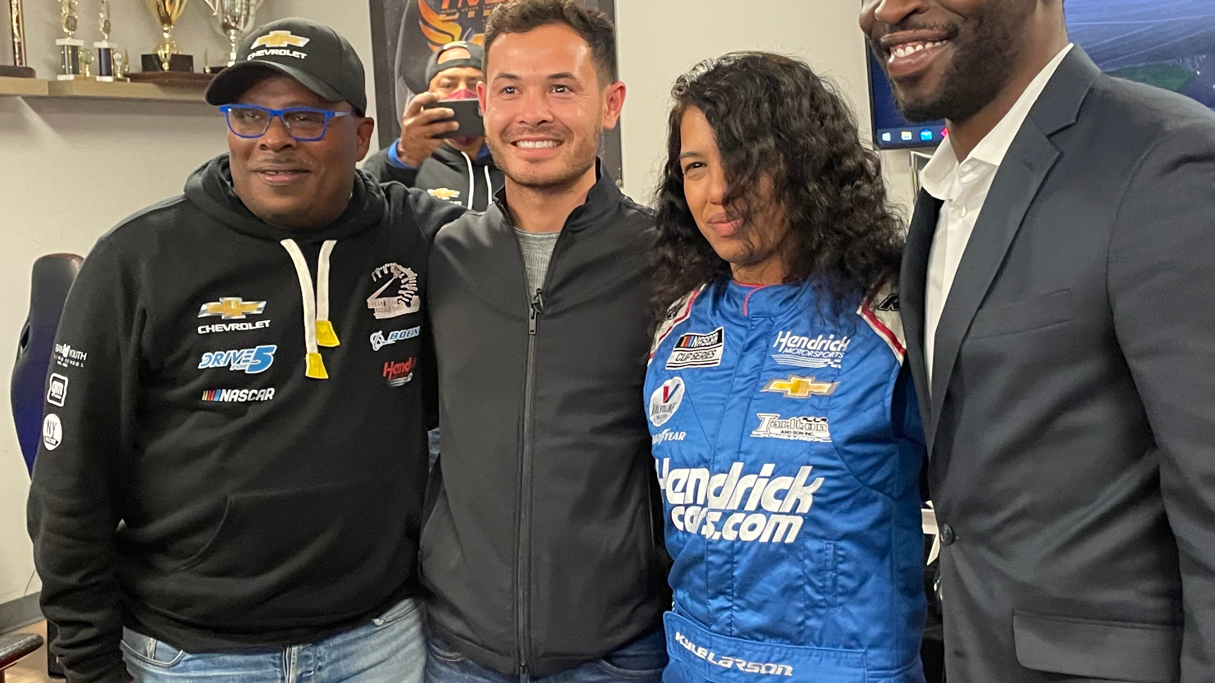After racist epithet, NASCAR champion's 2nd chance comes through Philly school