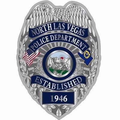 A North Las Vegas Police Department badge