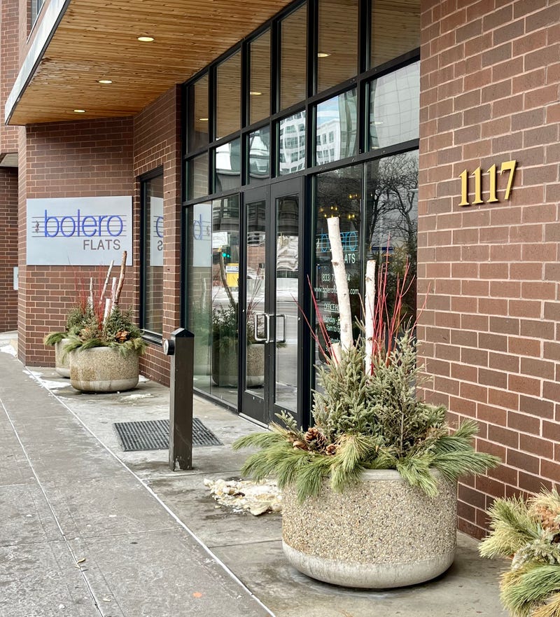 The Bolero Flats apartment where Amir Lock was fatally shot by police in Minneapolis.