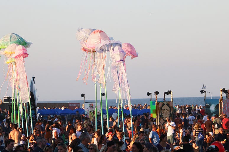 Jellyfish landmarks at Sea.Hear.Now