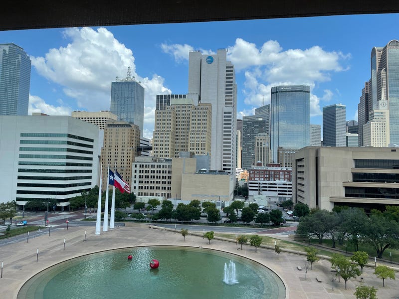 Downtown Dallas viewed from Dallas City Hall