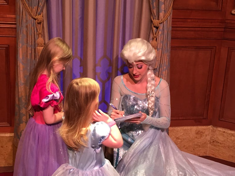 FILE - Character meet-and-greet with Elsa, April, 2015.