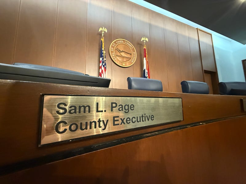 Sam Page's County Executive seat in the chamber