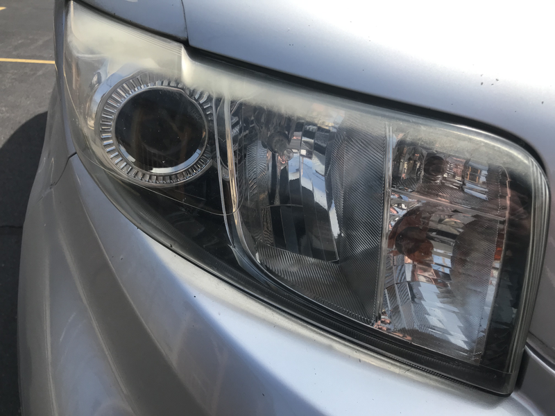 My car headlights.  Before of course.