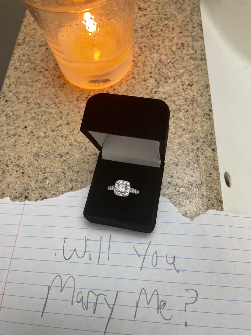 Detroit man's proposal note