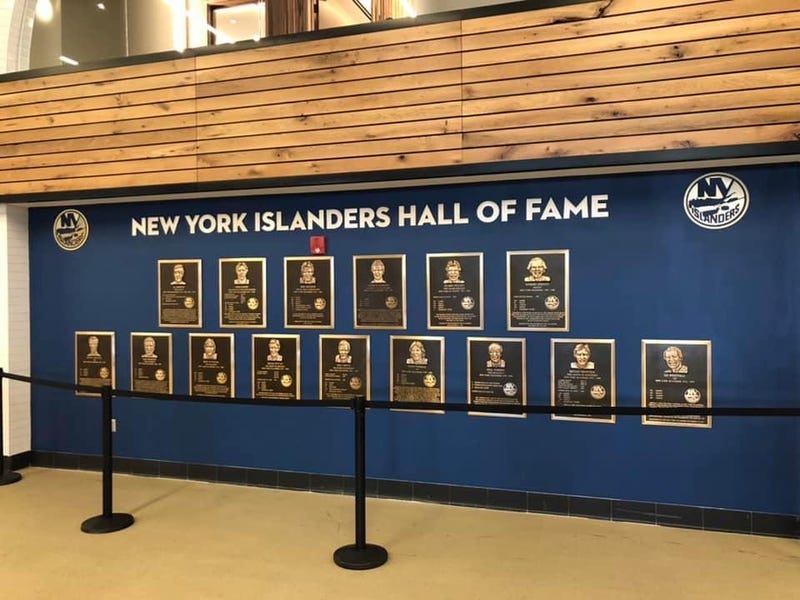 The Islanders' Hall of Fame wall