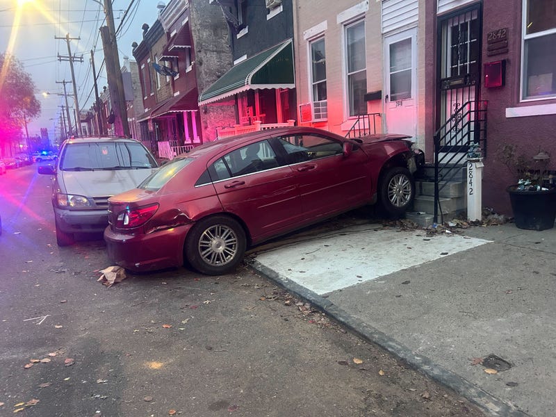 2800 block of North Eighth Street where a car rammed into the side of a home