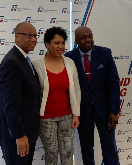 from left Chairman & CEO, Kenneth Kelly right Senior Vice President, Damon Jenkins