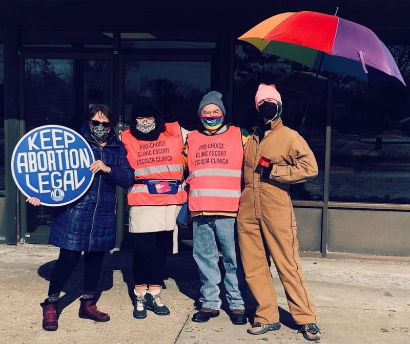 Four abortion clinic defenders