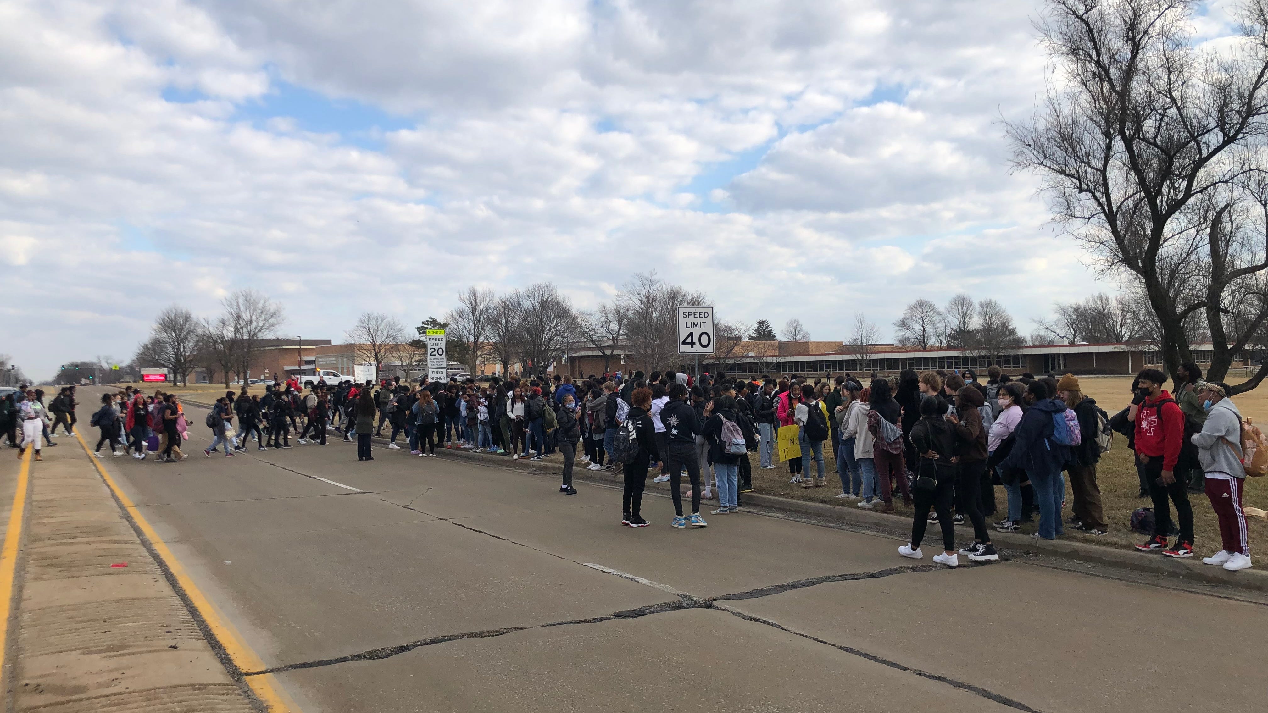 Far South Suburban high school students conduct walkout