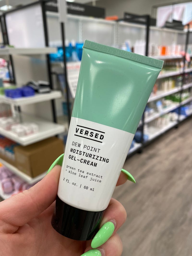 holding Dew Point Moisturizing Gel-Cream by Versed in aisle at Target