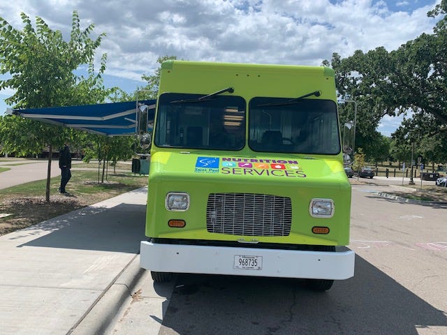 The Saint Paul Public Schools lunch heroes food truck