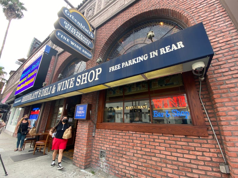 Greenblatt's Deli storefront.