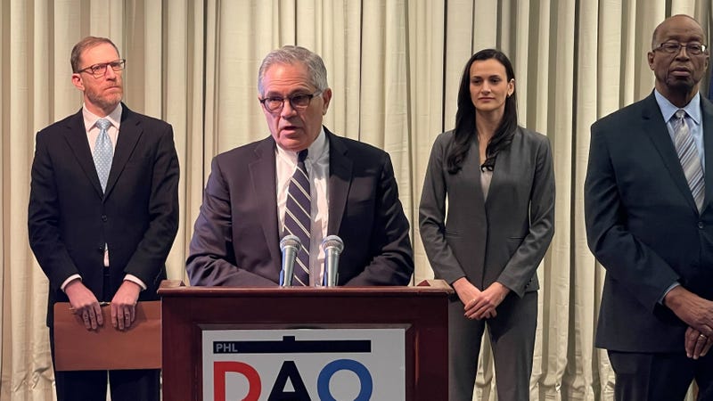 District Attorney Larry Krasner addresses sentencing of James Pitts