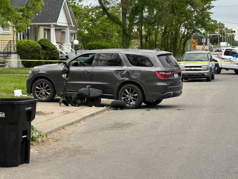 Detroit crash scene