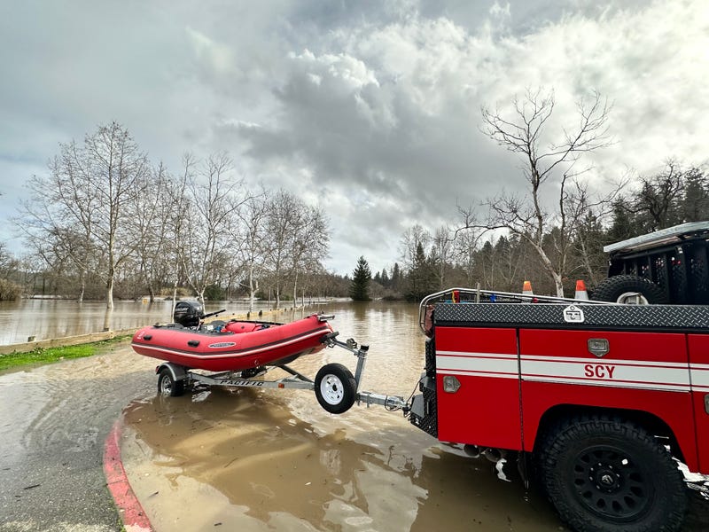 Most of the rescues the crews have been doing are helping drivers that have driven into the flooded areas. 