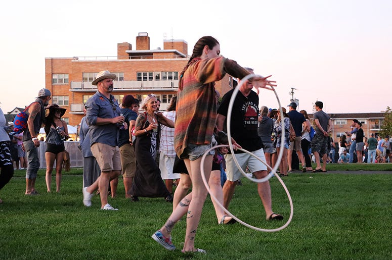 Hoop girl at Sea.Hear.Now
