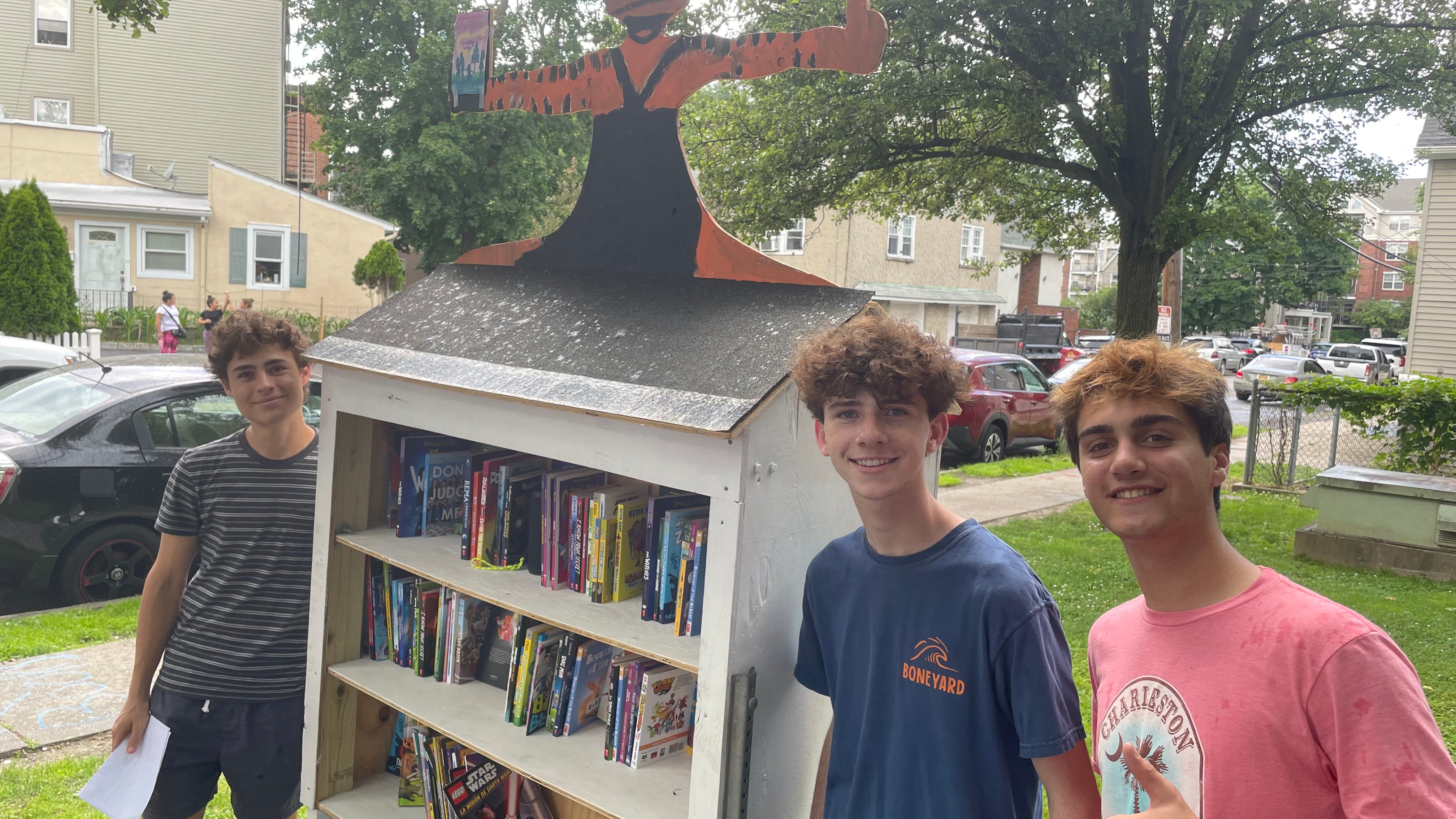 High school students build book depot to improve community's 'book desert'