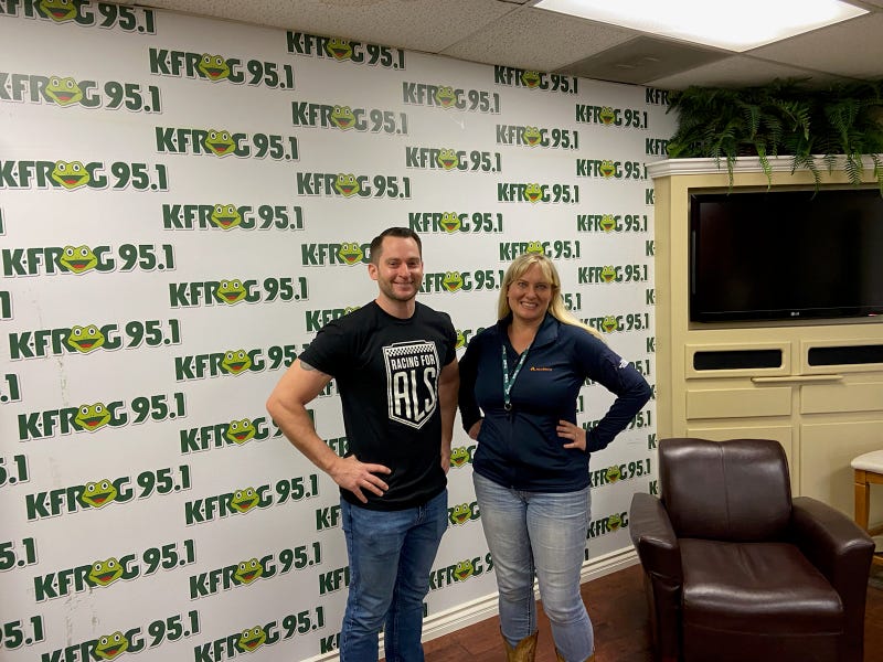 Kyle Wilder of Racing for ALS and K-Frog's Pepper