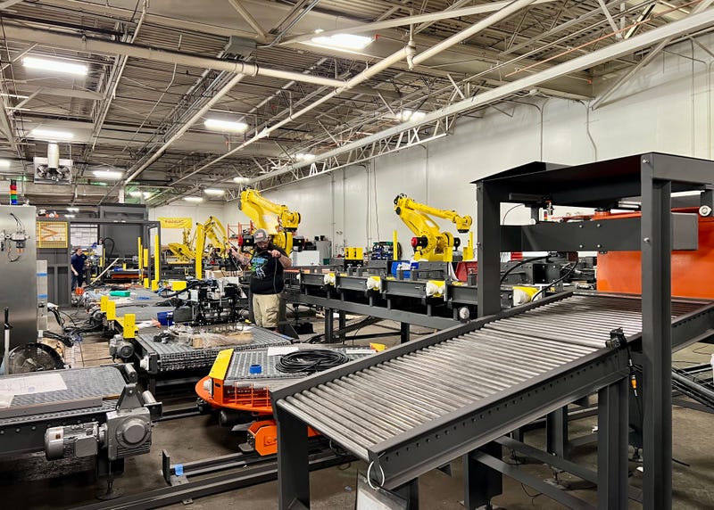 As manufacturers have struggled to find enough workers, they're turning to robotics and automation to get their products to consumers. KMOX"s Megan Lynch visited St. Louis-based automation systems designer Pasco.