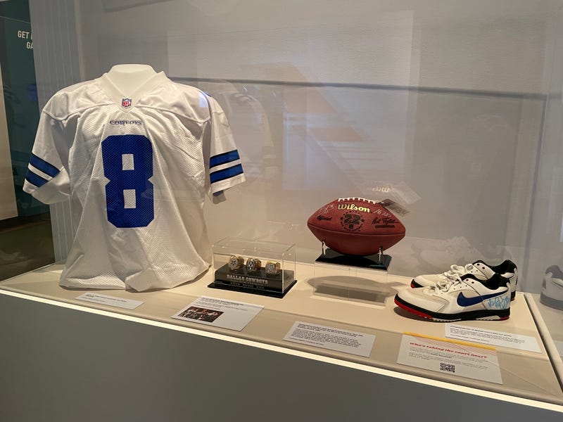 Dallas Cowboys memorabilia at the George W. Bush Presidential Center