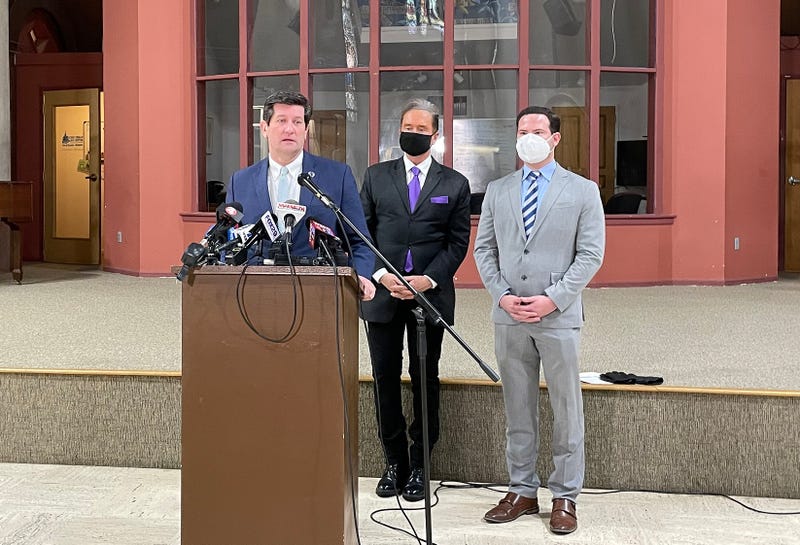 Mark Poloncarz, Brian Higgins and Mitch Nowakowski