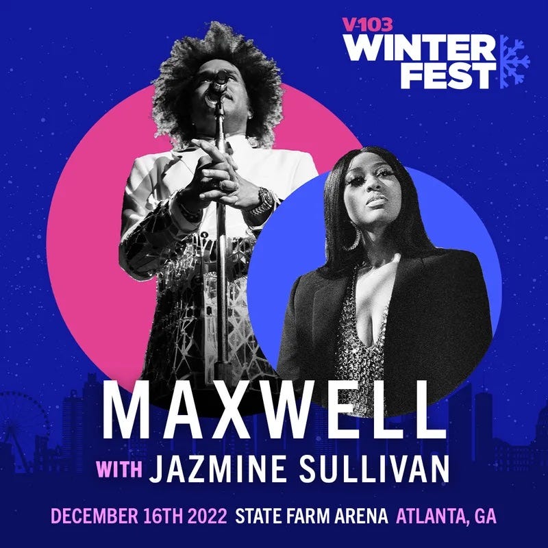 A flyer for V103's annual Winterfest