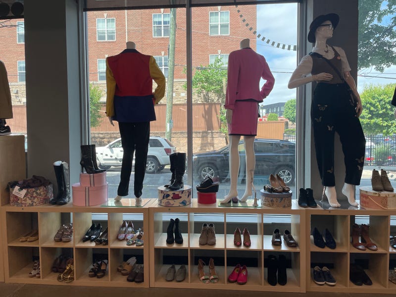 A window display at The Wardrobe, 413 N. 4th Street, in Philadelphia