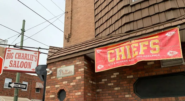 Big Charlie's Saloon in South Philadelphia is a haven for Chiefs fans in Eagles country.