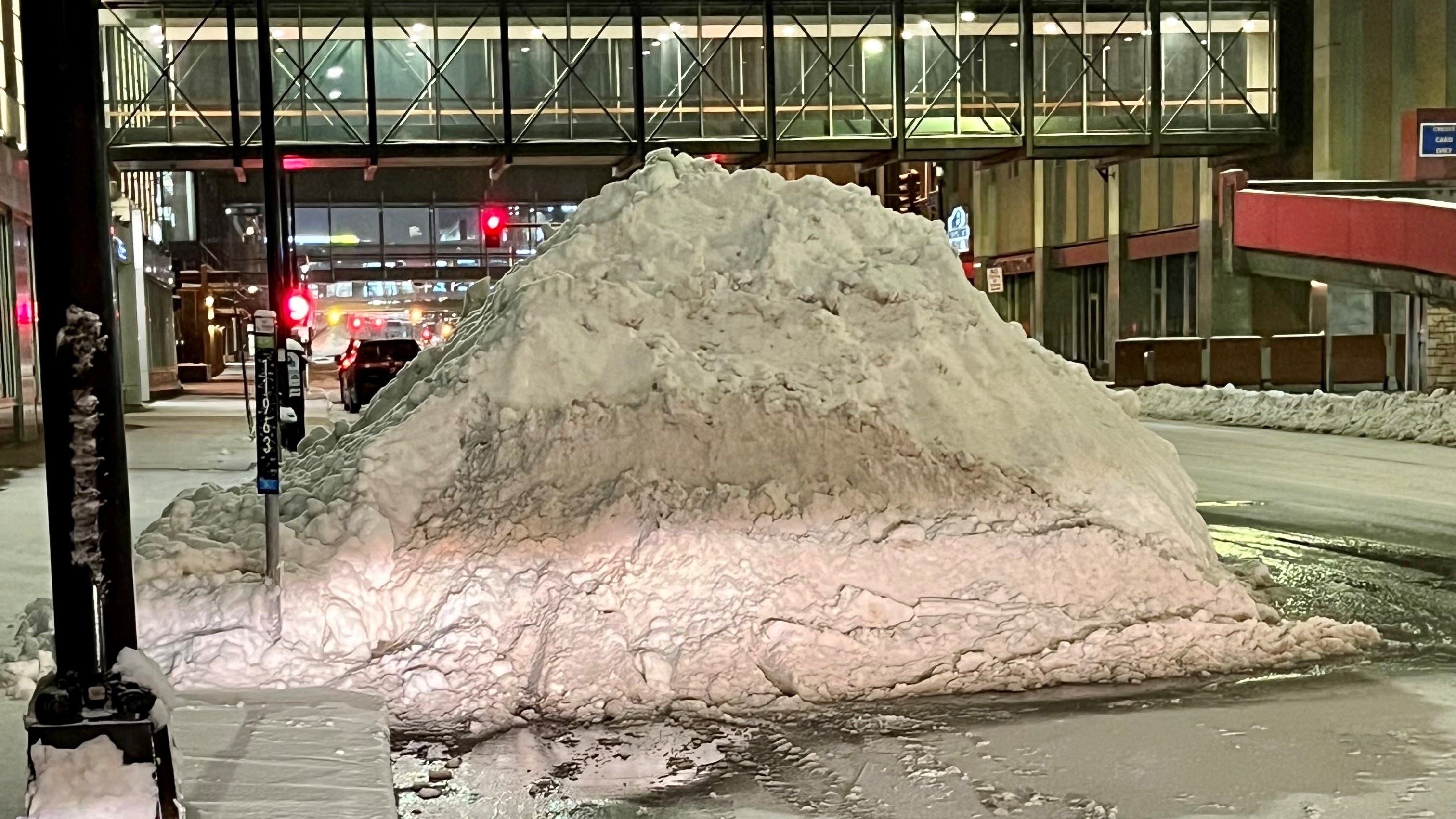 Heavy snowfall brings a new problem for cities: Where do they put it all?