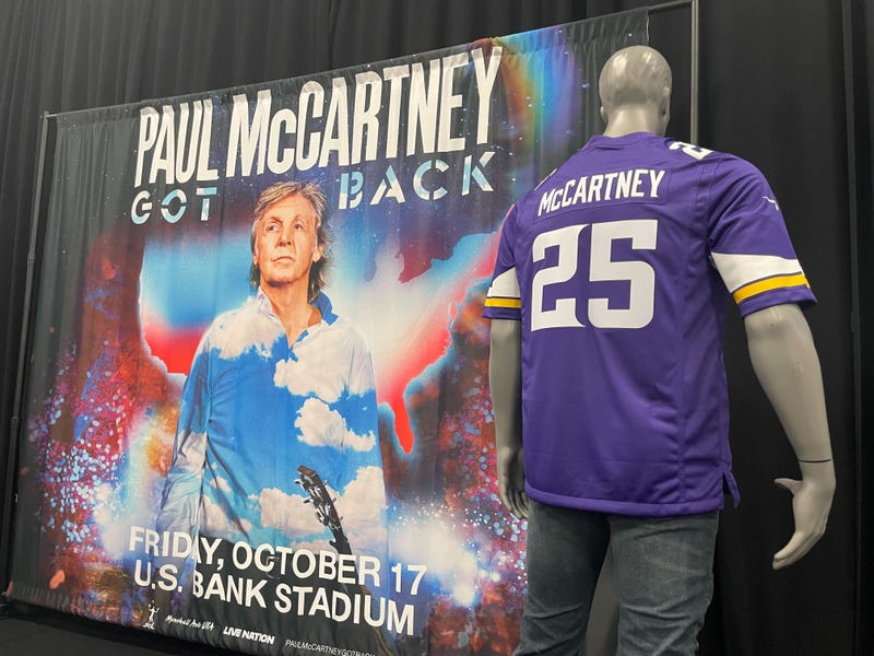 Paul McCartney's "Got Back" tour will hit Minneapolis October 17 at U.S. Bank Stadium.