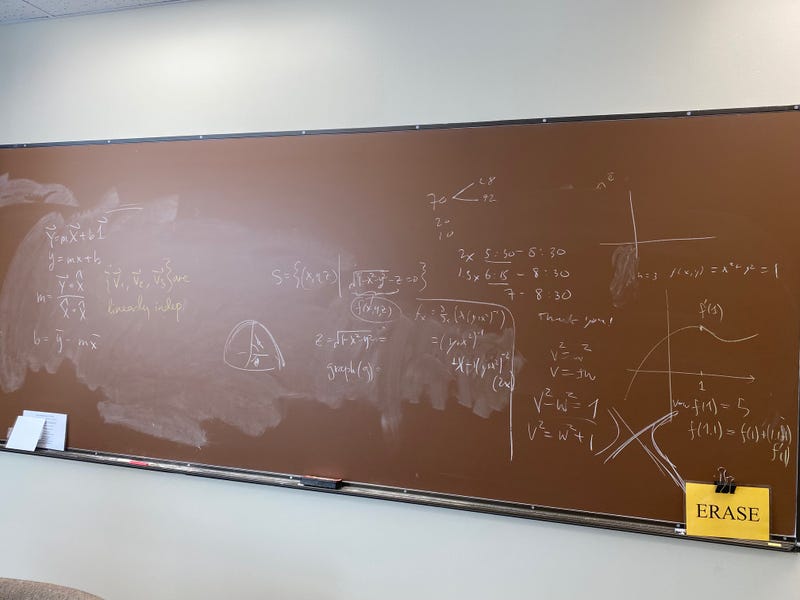 In the Stanford math department, Professor Christine Taylor said her colleagues prefer using chalk and a chalkboard more than the trendier white board.