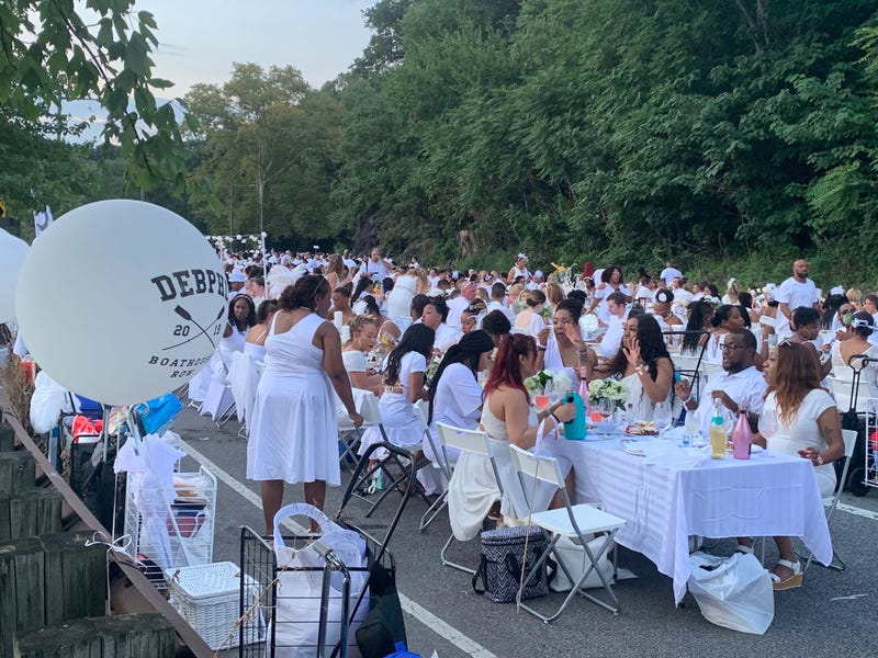 Diner en Blanc took over Boathouse Row in 2019.