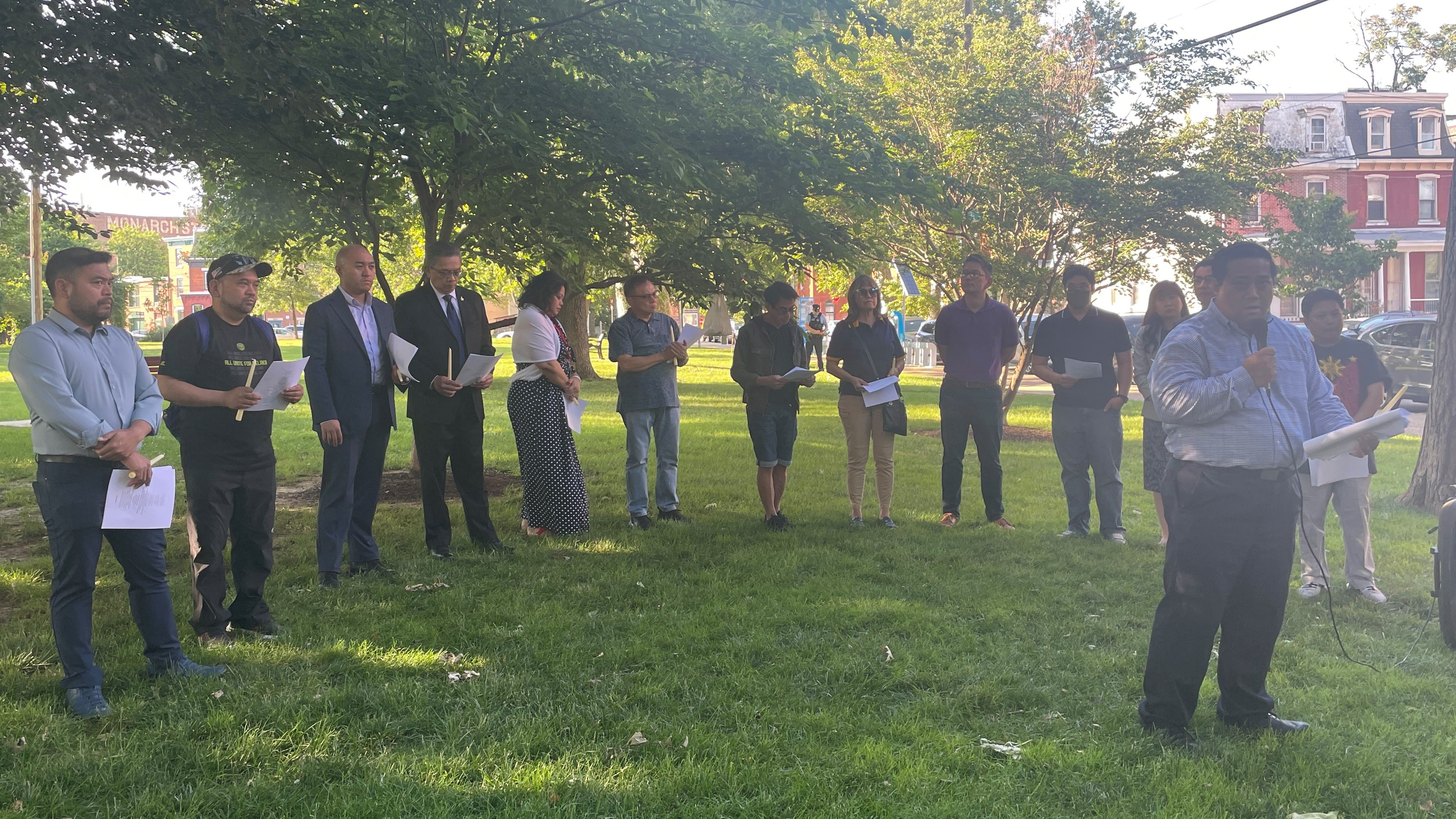 Vigil for lawyer from Philippines who was fatally shot in University City