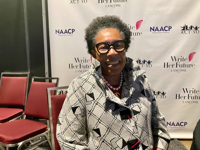 U.S. Housing and Urban Development Secretary Marcia Fudge at the NAACP Convention in Atlantic City.