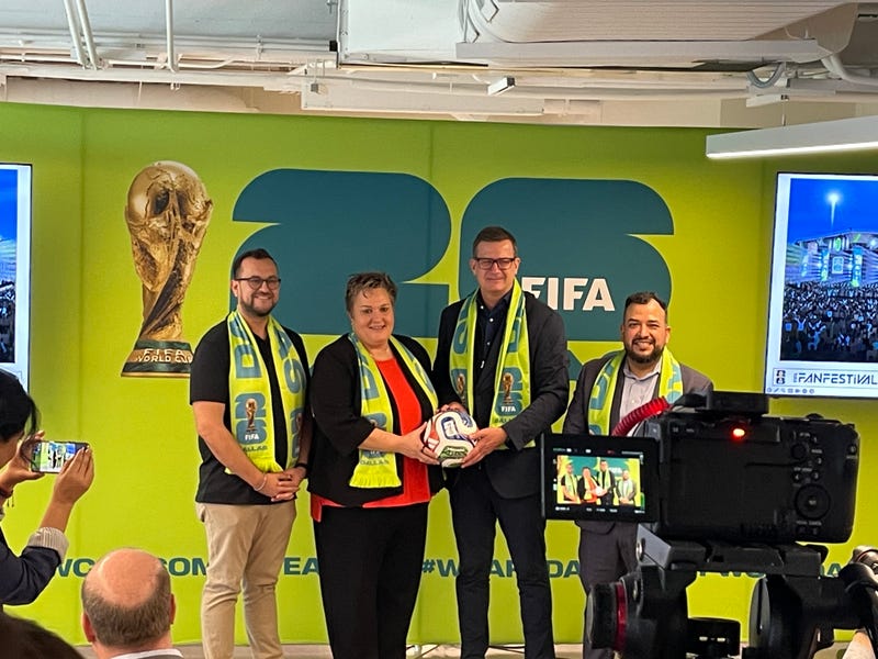 FIFA World Cup organizers and Dallas city leaders announce plans for FIFA Fan Festival