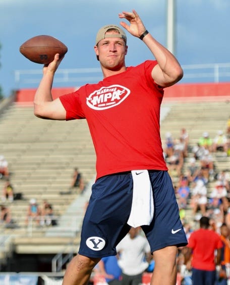 Taysom Hill at the Manning Passing Academy