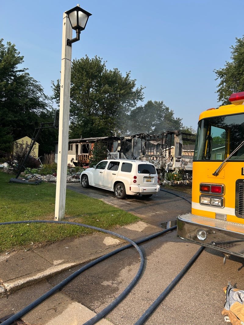 Brandon Twp. fire scene
