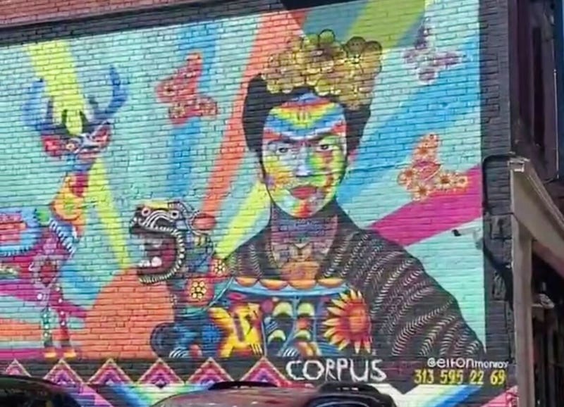 A mural in Southwest Detroit.