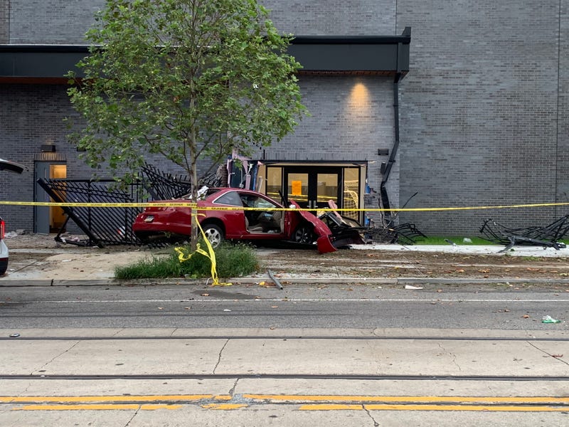 Car slams into Mariana Bracetti Academy Charter School