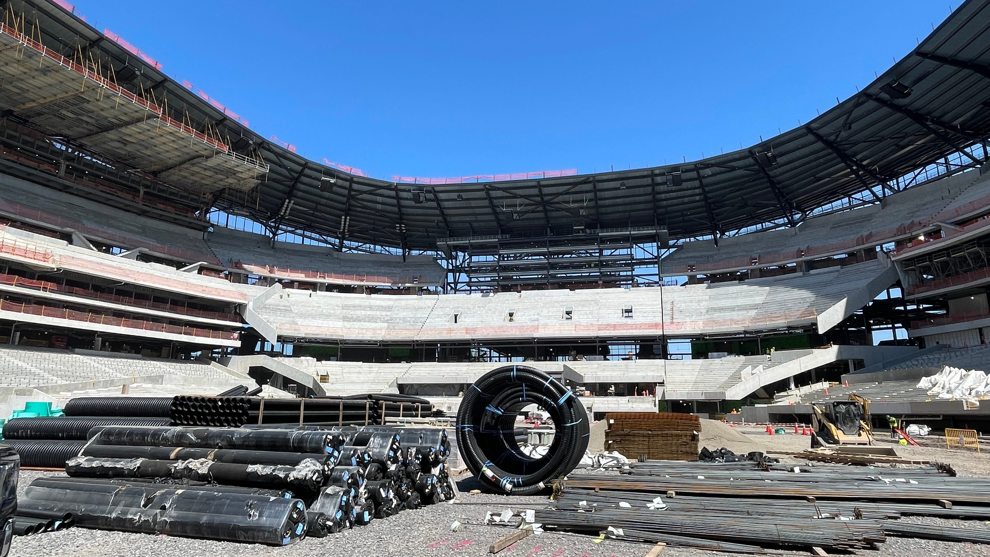 PHOTOS: New Highmark Stadium remains 'on time' in Orchard Park