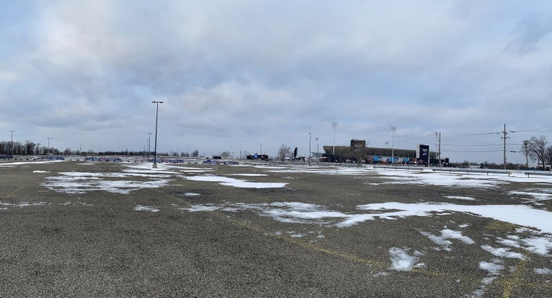 Highmark Stadium and future site of the new Bills stadium