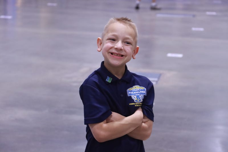Team Philly’s youngest member, 8-year-old kidney recipient Brandon Leathers, won a silver medal in darts at the 2024 Transplant Games.