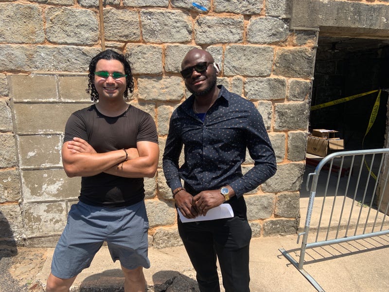 Freddy Ortiz and Raymond Zaizay are two of the 10 graduating Masonry Academy crew members