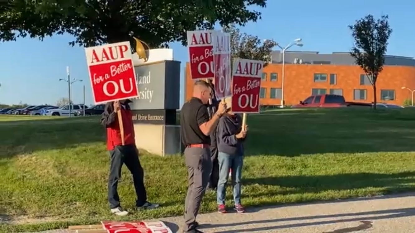 No deal reached between Oakland University and professors as strike continues into day 2