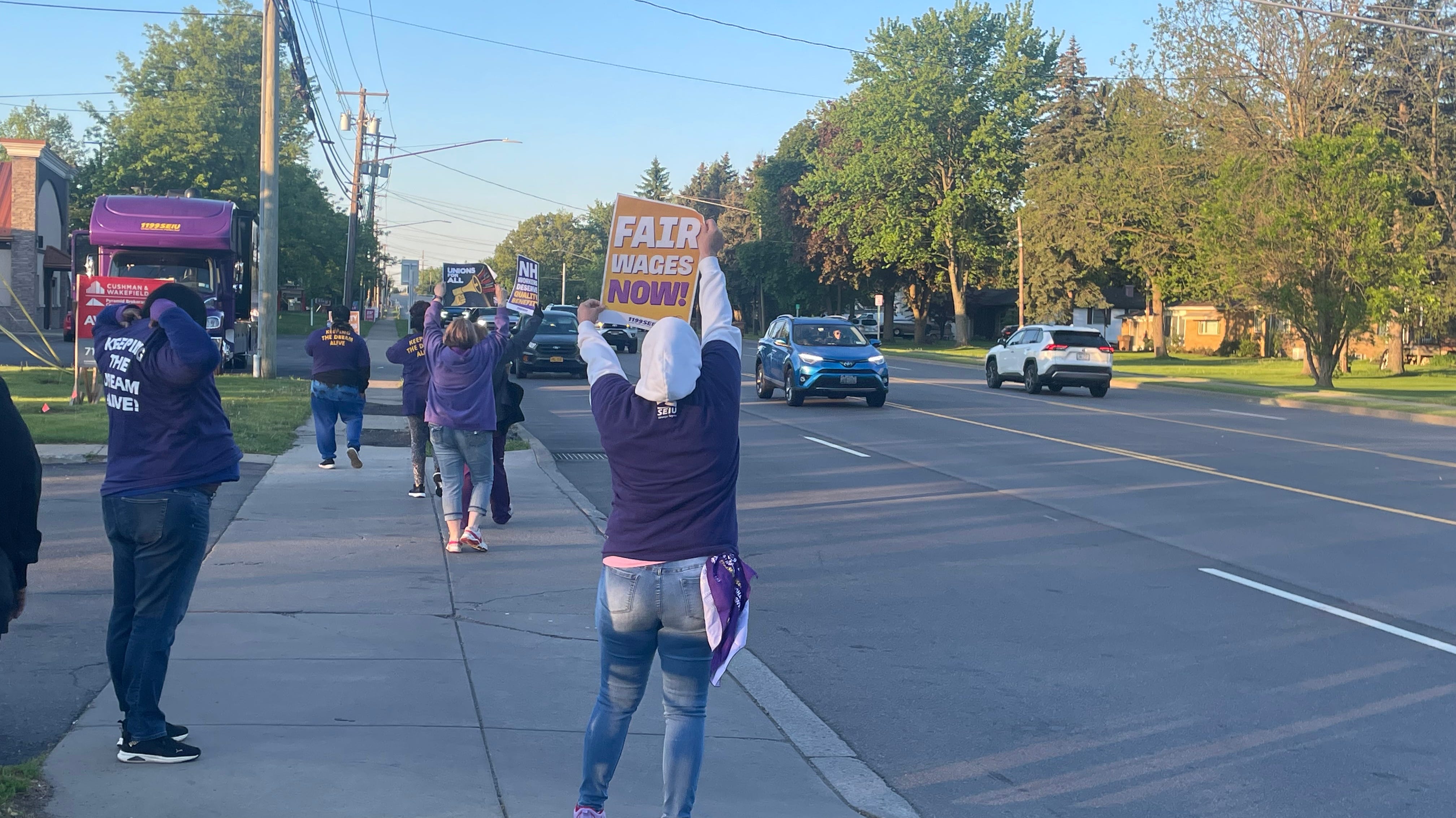 Workers at five Western New York nursing homes go on strike