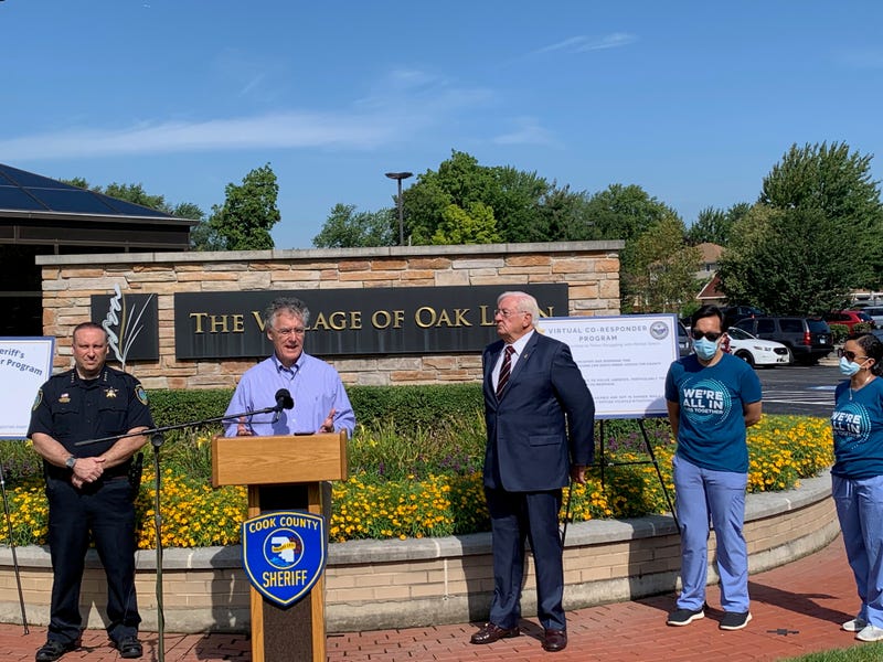 Southwest suburban Oak Lawn has become the first suburb to partner with the Cook County Sheriff’s Office on a new way for police to handle mental health crisis calls.
