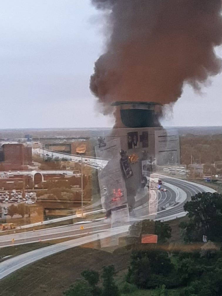 fire on I-75